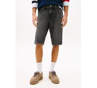 Shorts TOMMY JEANS "RONNIE", Herren, Gr. 34, N-Gr, denim schwarz, Web, Obermaterial: 99% Baumwolle, 1% Elasthan, unifarben, regular fit kurz, Hosen Shorts, Regular fit mit Taschen (97595651-34) denim 