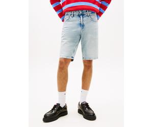Shorts TOMMY JEANS "SCANTON", Herren, Gr. 31, N-Gr, blau (denim light), Denim/Jeans, Obermaterial: 99% Baumwolle, 1% Elasthan, unifarben, regular fit kurz, Hosen Shorts, Regular fit mit Taschen (47997