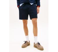 Shorts TOMMY JEANS "TJM CONTRAST LINEAR BEACH", Herren, Gr. XL, N-Gr, schwarz night navy, Web, Obermaterial: 80% Baumwolle, 20% Polyester, regular fit kurz, Hosen Shorts, Regular fit mit elastischem B