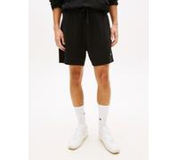 Shorts TOMMY JEANS "TJM WAFFLE BEACH", Herren, Gr. XL, N-Gr, schwarz, Web, Obermaterial: 60% Baumwolle, 40% Polyester, unifarben, regular fit kurz, Hosen Shorts, Regular fit mit elastischem Bund (9055