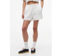 Shorts TOMMY JEANS "TJW TEXTURE RLX SHORTS", Damen, Gr. XS (34), N-Gr, ecru, Web, Obermaterial: 100% Baumwolle, unifarben, relaxed fit kurz, Hosen Shorts, Baumwolle, relaxed fit, Logo Flag (78310323-X