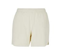 Shorts URBAN CLASSICS "Urban Classics Damen Ladies Towel Shorts", Damen, Gr. XXL, US-Größen, beige (paleweiß), 100% Baumwolle, unifarben, relaxed fit, Hosen Shorts (10718117-XXL) paleweiß