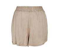 Urban Classics Damen Kurze Hose Ladies Viscose Satin Resort Shorts, Farbe softtaupe, Größe XL