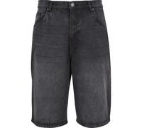 Urban Classics Jeans-Shorts 90's Heavy Denim Herren, weites Bein, 3/4-Länge, Black Washed 36