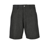 Shorts URBAN CLASSICS "Urban Classics Herren Denim Bermuda Shorts", Herren, Gr. 31, Normalgrößen, grau (jet schwarz), 100% Baumwolle, unifarben, relaxed fit, Hosen Shorts (27243500-31) jet schwarz