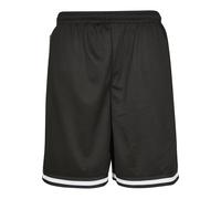 Urban Classics Premium Stripes Mesh Shorts Männer in Gr. S in Schwarz