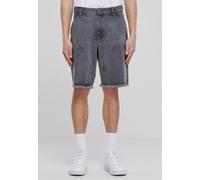 Urban Claasics Herren Jeans Shorts Open Edge Two Knee Denim Shorts, Kurze Jeans für Männer, Loose Fit