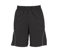 Urban Classics Sportshorts Piped Panel Trackshorts TB7381 Black-S