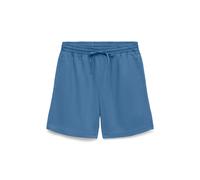 Shorts VERO MODA "VMBREE HR LOOSE BERMUDA TENCEL SHORTS", Damen, Gr. L, N-Gr, medium blau denim, Web, Obermaterial: 100% Lyocell, unifarben, loose fit kurz, Hosen Shorts, Viskose, loose fit (25202647-