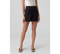 Shorts VERO MODA "VMJESMILO HW SHORTS WVN NOOS", Damen, Gr. S (36), N-Gr, schwarz, Web, Obermaterial: 55% Viskose, 45% Leinen, unifarben, regular fit kurz, Hosen Shorts, Viskosemischung, regular fit,