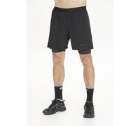 Shorts VIRTUS "Dylan", Herren, Gr. M, US-Größen, schwarz (schwarz, schwarz), 87% Polyester, 13% Elasthan, unifarben, kurz, Hosen Shorts, aus atmungsaktivem 4-Wege-Stretch (74870468-M) schwarz, schwarz