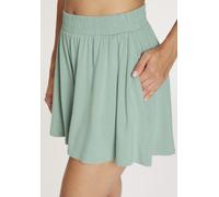 Shorts VIVANCE ACTIVE, Damen, Gr. XS (32/34), N-Gr, grün, Single Jersey, Obermaterial: 95% Viskose, 5% Elasthan, unifarben, Basic, figurumspielend kurz, Hosen Shorts, Rockhosen-Design (67012247-XS) gr