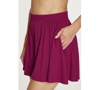 Shorts VIVANCE ACTIVE, Damen, Gr. XS (32/34), N-Gr, burgundy, Single Jersey, Obermaterial: 95% Viskose, 5% Elasthan, unifarben, Basic, figurumspielend kurz, Hosen Shorts, Rockhosen-Design (66059817-XS