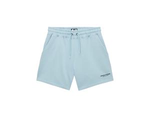 Shorts WEEKEND OFFENDER "MYTROS LOOSE FIT WOAN SHORT Herren", Mädchen, Gr. L, blau tourmaline, schwarz, Sweatware, 100% Baumwolle, normal, Hosen Shorts, Shorts Herren, leichte Sommerhose, kurze Hose,
