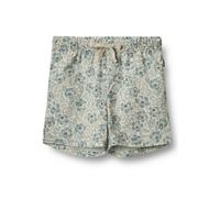 Shorts WHEAT "WHEAT Shorts Max", Mädchen, Gr. 74, aqua hawaii flowers, 100% Baumwolle, geblümt, normal, Hosen Shorts (68317917-74) aqua hawaii flowers