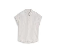 Denim Tom Tailor - Bluse mit Streifenmuster beige white stripe - Gr. - XS
