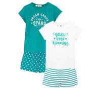 Shorty aus reiner Baumwolle mit kurzen Ärmeln (4-tlg. Set) 140/146