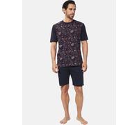 Shorty BABISTA "Kurzer Schlafanzug EMARIO", Herren, Gr. XXL, blau (dunkelblau), Obermaterial: 100% Baumwolle CO., Homewear-Sets Shorty (40758440-XXL) dunkelblau
