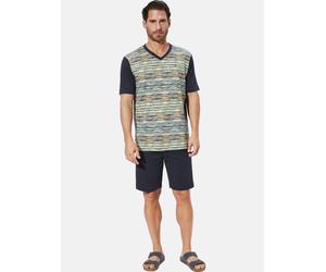 Shorty BABISTA "Kurzer Schlafanzug THENDOR", Herren, Gr. M, blau (dunkelblau), Obermaterial: 100% Baumwolle CO., Homewear-Sets Shorty (41697767-M) dunkelblau