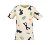 Shorty BLUE SEVEN, Jungen, Gr. 92 (98), stein, Jersey, Obermaterial: 100% Baumwolle, bedruckt, Basic normal, Rundhals, Homewear-Sets Shorty (76212349-92) stein