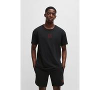 Shorty HUGO UNDERWEAR "Laze Short Set", Herren, Gr. L, schwarz (schwarz 001), Jersey, Obermaterial: 95% Baumwolle, 5% Elasthan, normal, Rundhals, Homewear-Sets Shorty (15597841-L) schwarz 001