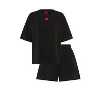 Shorty HUGO UNDERWEAR "NITE", Damen, Gr. S, schwarz (schwarz 001), Jersey, Obermaterial: 93% Baumwolle, 7% Elasthan, normal normal, Rundhals, Homewear-Sets Shorty (67898919-S) schwarz 001