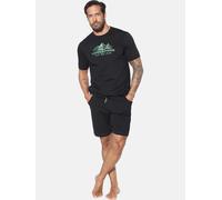 Shorty JAN VANDERSTORM "Kurzer Schlafanzug SIGGARD", Herren, Gr. XXL, schwarz, Obermaterial: 100% Baumwolle CO., Homewear-Sets Shorty (84795325-XXL) schwarz