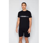 Shorty JOOP "Core", Herren, Gr. XXL, schwarz, Jersey, Obermaterial: 95% Baumwolle, 5% Elasthan, bequem kurz, Rundhals, Homewear-Sets Shorty, mit kurzem Arm, Rundhalsausschnitt und seitlichen Taschen (