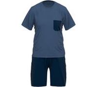 Shorty, Rundhals blau-mittel-uni 64/66