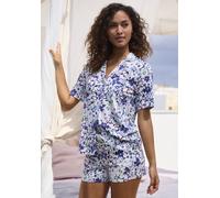 s.Oliver Damen kurzer Pyjama im Blumenmuster