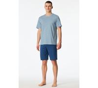 SCHIESSER - Schlafanzug kurz pacific blue - Gr. - 54
