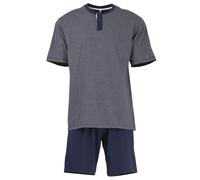 Tom Tailor Herren Shorty mit Knopfverschluss (Größe: 54 (XL) / Farbe: blau gemustert)