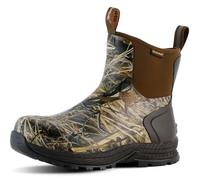 Showave Regenstiefel für Herren, wasserdicht, für Ausflüge, Gummistiefel, isoliert, Schlamm, Booties für Trekking, Gartenarbeit, Landwirtschaft, Camping, Angeln und Arbeit, Camo, 44.5 EU