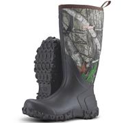 Showave Regenstiefel für Herren, wasserdicht, isoliert, Neopren, strapazierfähig, für Landwirtschaft, Regen, Angeln, Gartenarbeit, Hof, Arbeit, Camo, 44.5 EU