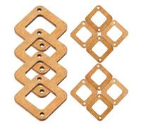 SHOWERORO Holz Ohrring Rohlinge für Selbstgemacht Schmuck, 50 Stück | Unbehandeltes Holzmaterial, Vorgebohrte Öffnungen, Glatt, für Jump Rings und Ear Clips