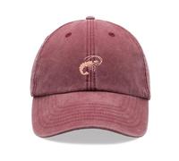 Shrimp Baseballkappe Vintage Washed Unisex Dad Hat Verstellbar Angeln, rot, Einheitsgröße