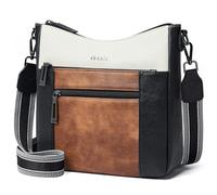 Shrrie Damen Crossbody Taschen für Frauen Trendy Vegan Leder Taschen Hobo Handtaschen Schultertasche mit abnehmbarem Gürtel für Reisen