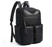 Shrrie Laptop Rucksack für Frauen 16 Zoll, Vegan Leder Reise Rucksack Tasche Arbeit Business Computer Rucksäcke Lehrer Krankenschwester College Laptop Buchtasche Casual Tagessack