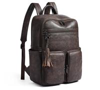 Shrrie Laptop Rucksack für Frauen 16 Zoll, Vegan Leder Reise Rucksack Tasche Arbeit Business Computer Rucksäcke Lehrer Krankenschwester College Laptop Buchtasche Casual Tagessack