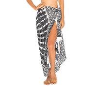 SHU-SHI Sarong Damen Pareo Strandtuch & Wickelrock lang leichtes Boho Mandala Bikini Cover-Up