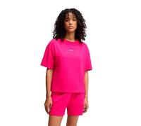 HUGO Relaxed-Fit T-Shirt aus softem Jersey mit kontrastfarbenem Logo - Style SHUFFLE_T-SHIRT, 50490593 Pink XS
