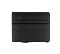 SHUIXIAYUE Schlankes Kartenetui mit Buchstaben, personalisierbar, Mini-PU-Leder, Kreditkartenhalter, Logo, DIY-Geschenk, für Damen und Herren, Schwarz , Einheitsgröße