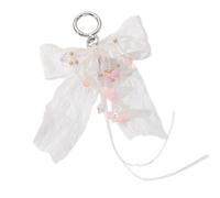 Shurhome Ästhetische Schlüsselanhänger Geldbörse Handtasche Rucksack Tasche Anhänger Charms Perlen Schleifen Schlüsselanhänger Charms Auto Schlüsselanhänger für Frauen Mädchen Taschenanhänger Charm