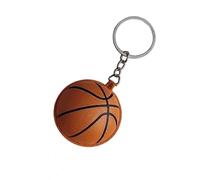Shurhome Leder Schlüsselanhänger mit Basketball Fußball Baseball Motiv, Taschenumarmungs Schlüsselanhänger für Geschenkkartenhalter und Alltagsaccessoires Leder Schlüsselanhänger