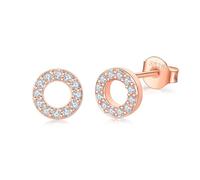 Shuxin Silber Damen Ohrstecker Ohrringe, 925 Sterling Silber Geometrie Ohrstecker Ohrringe, 8mm Gold Balken Ohrstecker Ohrringe, Unisex Klein Schlafen Knorpel Ohrstecker für Frauen Mädchen