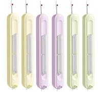 Shwdsy 6 Stück Einfädler für Nadeln, 2-in-1 Fadeneinfädler für Nadeln, Ausziehbar Nadeleinfädler und Nahttrenner, Nadel Einfädelhilfe, 3 Farben, für Hausgebrauch und Näherwerkstätten