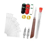 SHYYOULQE Automatisches Einfädler-Nähwerkzeug-Set, 34-teilig, Edelstahlnadeln für Stickerei, Kleidung, Reparatur, automatisches Nadeleinfädler-Set