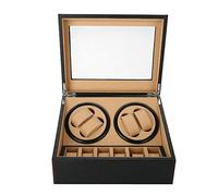 SHZICMY Berkalash Uhrenbeweger 2 Modi Automatic Watch Winder Uhrenkasten, High-End-Uhr-Box, 4 + 6 Mechanische Uhren Boxen Uhrenbox Flüsterleise
