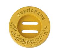 SiAura Material - 20 Stück Runde Holzknöpfe Scrapbooking Message FabricFans 23mm, gelb, 2 Löcher I Zum Nähen, Basteln und Dekorieren