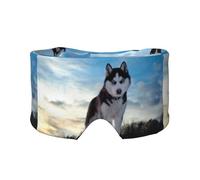 Sibirischer Husky, Vollständige Augenabdeckungen, lichtblockierende Augenmaske, Schlafaugen- und Ohrenschützer